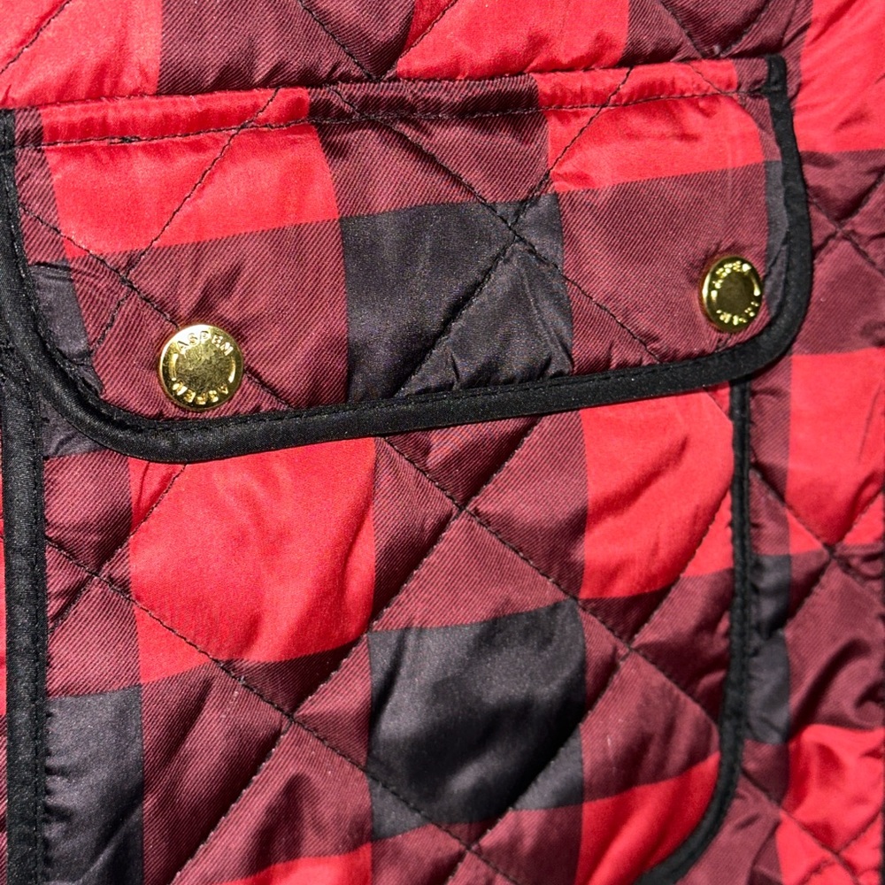 ASPEN Buffalo Plaid Puffer Vest - Picture 5 of 7